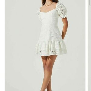 Astr the label white mini dress/ new with tags!